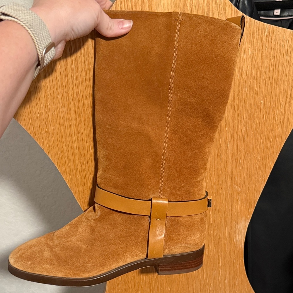 Stuart Weitzman Chestnut Cognac Suede boots - Picture 12 of 13